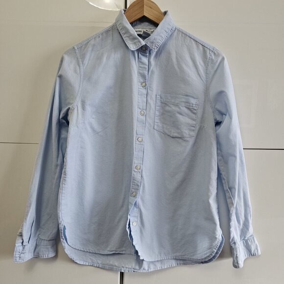 Long-Sleeve Pocket Oxford Shirt for Boys / Girls Private School - Picture 2 of 7